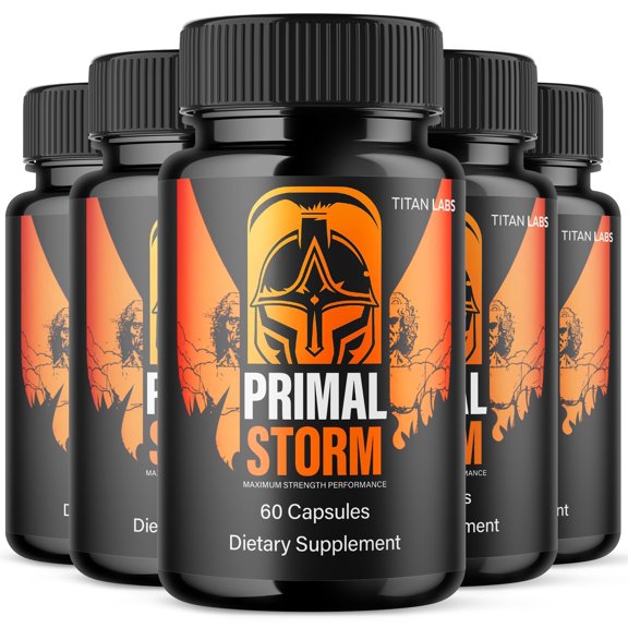 Primal Storm Advanced Formula Natural Supplement Pills for Max Strength PrimalStorm 300 Capsules