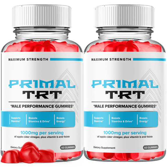 Primal TRT Gummies Advanced Formula All Natural Vitamin Supplement PrimalTRT 120 Gummies