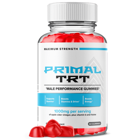 Primal TRT Gummies Advanced Formula All Natural Vitamin Supplement PrimalTRT 60 Gummies