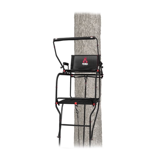 Primal Treestands Mac Daddy 22 Ft Extra Wide Deluxe Hunting Ladderstand