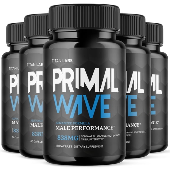 Primal Wave Advanced Formula Natural Supplement Pills for Max Strength PrimalWave 300 Capsules