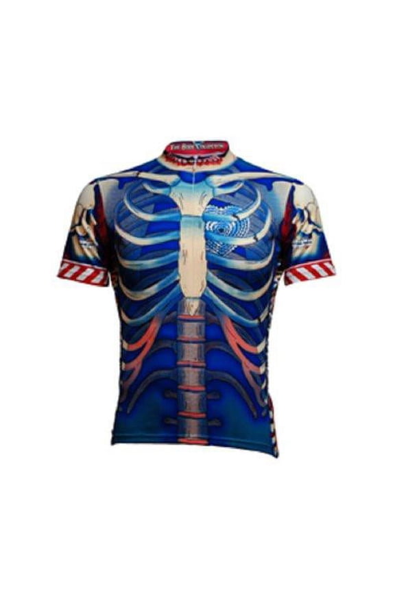 Men's Bone Collector Cycling Jersey - Blue / Large