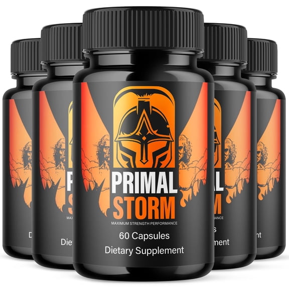 PrimalStorm Advanced Formula Pills All Natural Vitamin Supplement 300 Capsules