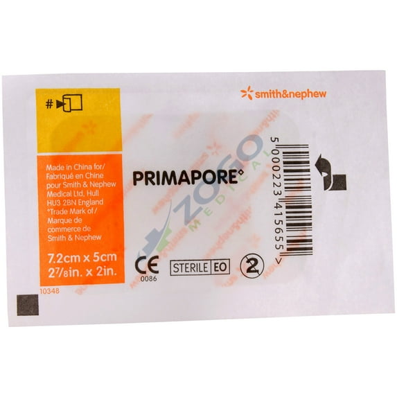 Primapore Adhesive Wound Dressing - 2" x 3" - Box of 100