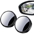 thumbnail image 2 of ULTECHNOVO 2-Pack Convex Safety Mirrors - 180° Wide Angle Acrylic Blind Spot Mirrors For Indoor & Outdoor 2 of 13