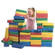 Lillian Vernon Building Bricks- Kids Indoor Play Cardboard Blocks, Set of 24, Each 9" x 4" x 2"