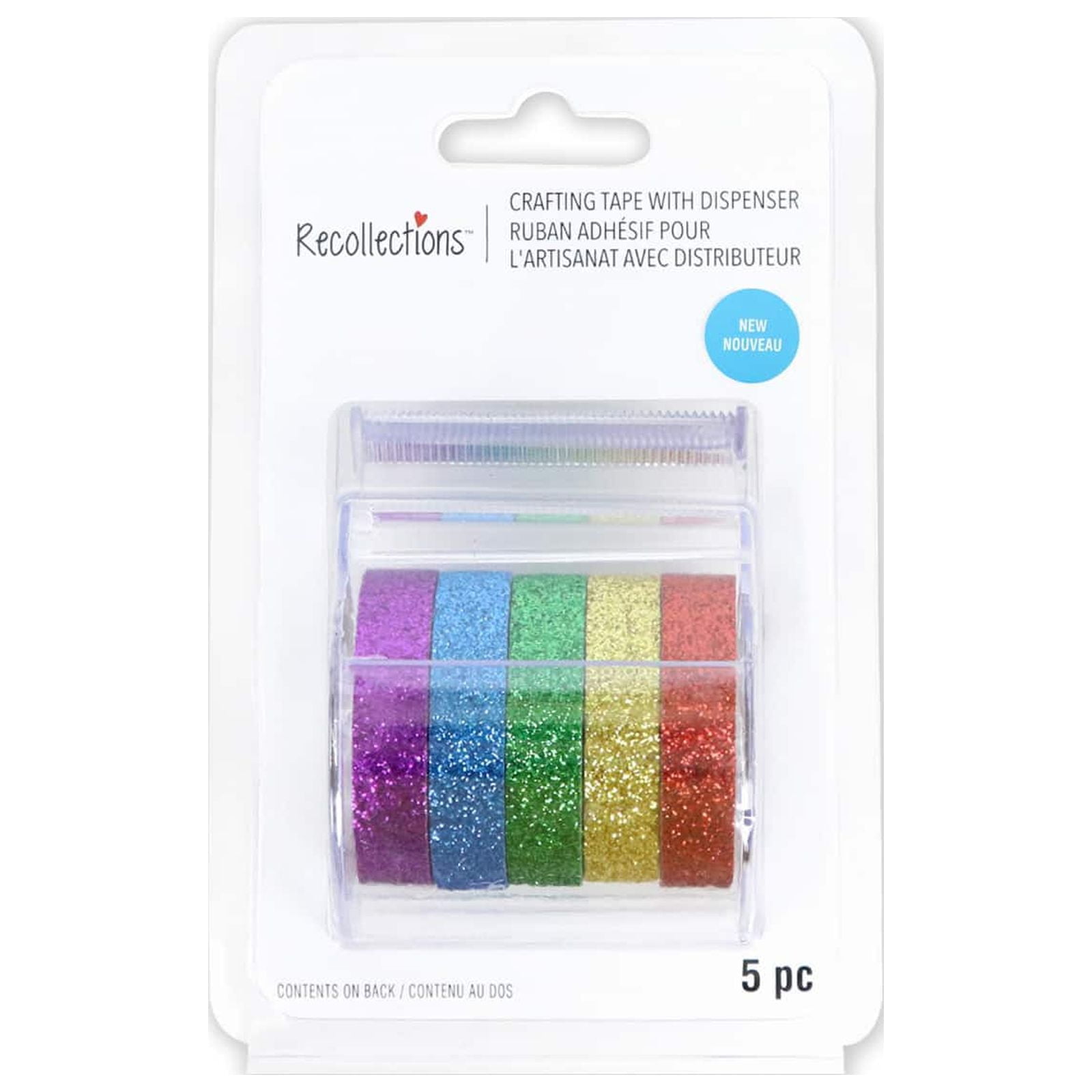 Primary Colors Glitter Crafting Tape & Dispenser Set by Recollections™