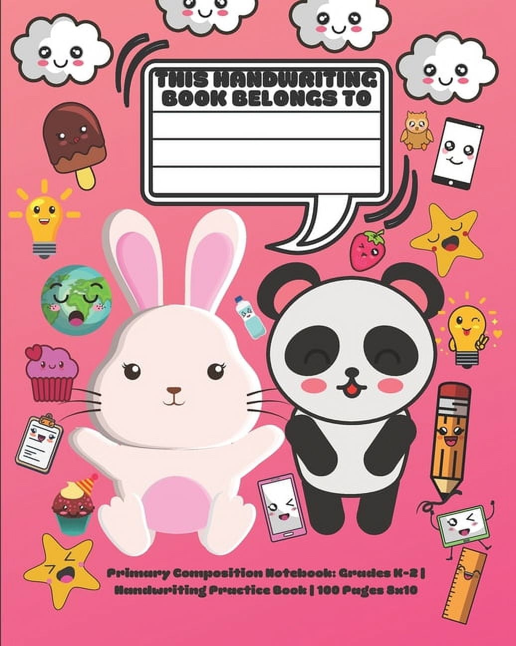 Primary Composition Notebook Grades K2 Handwriting Practice Book