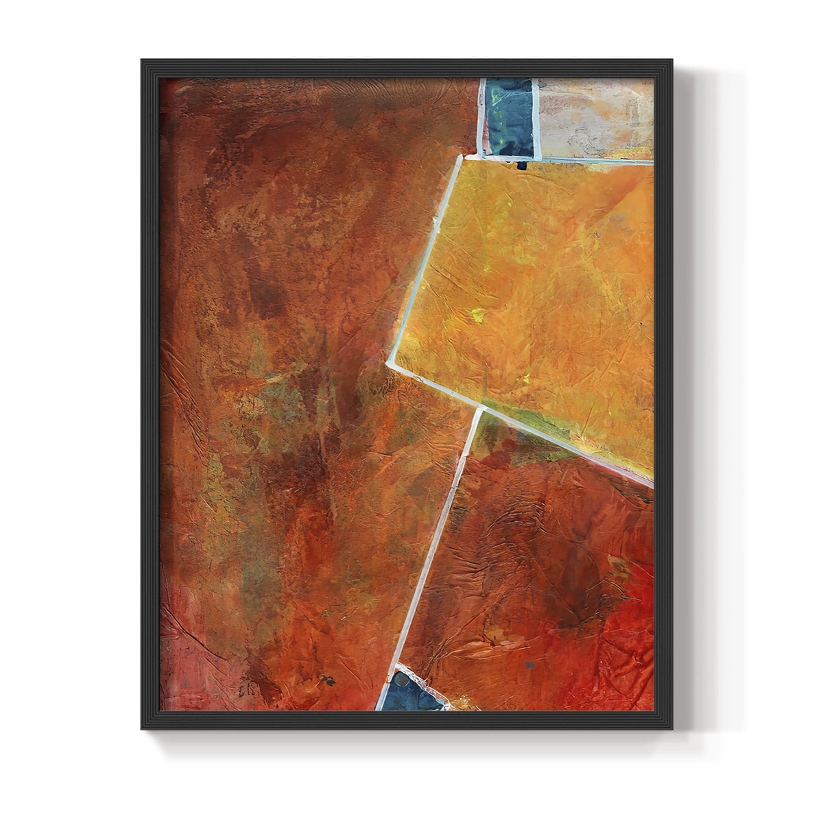 Primary Connection I Framed Print in Black Solid Wood Framed Print No Nail Hanging