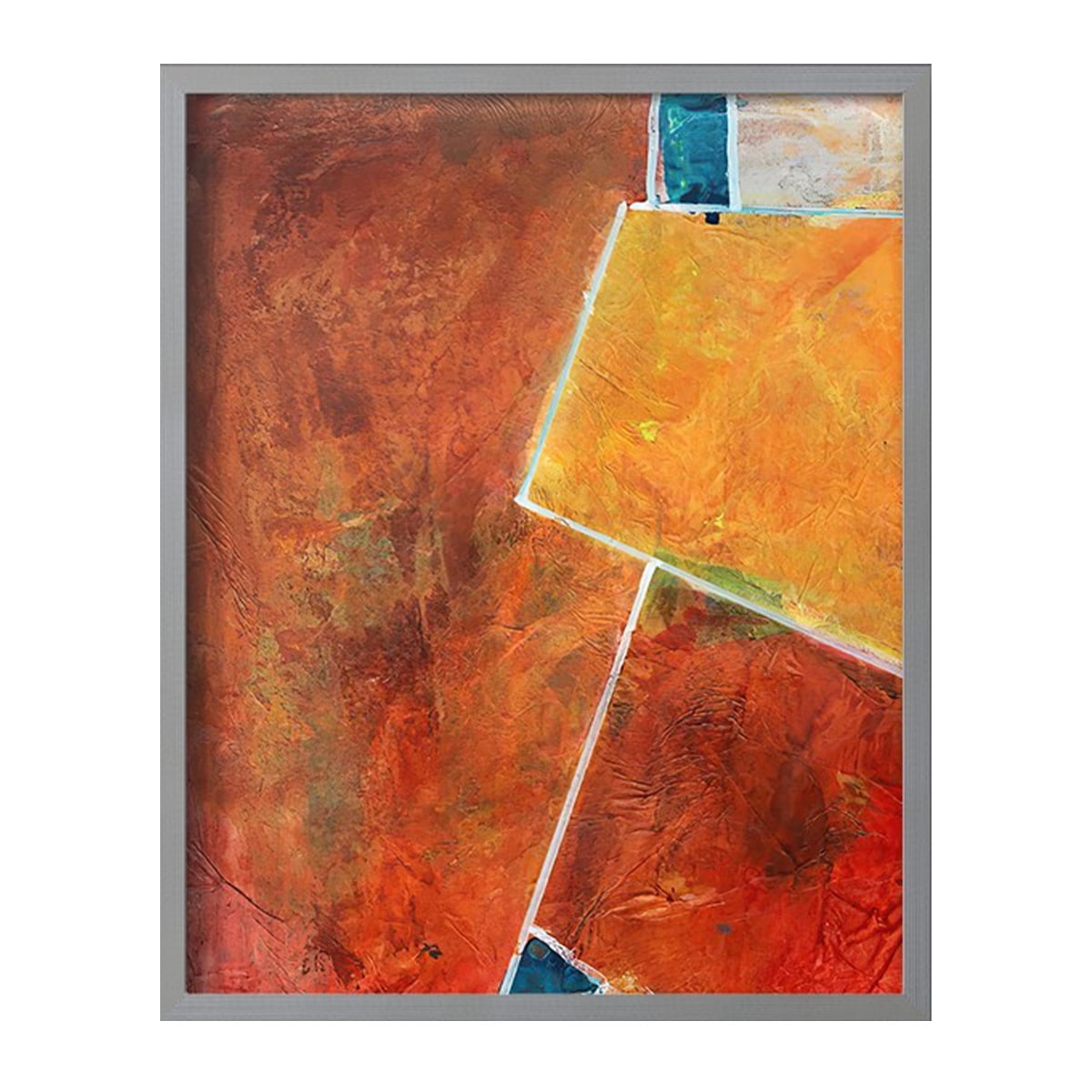 Primary Connection I Framed Print in Gray Solid Wood Framed Print No Nail Hanging