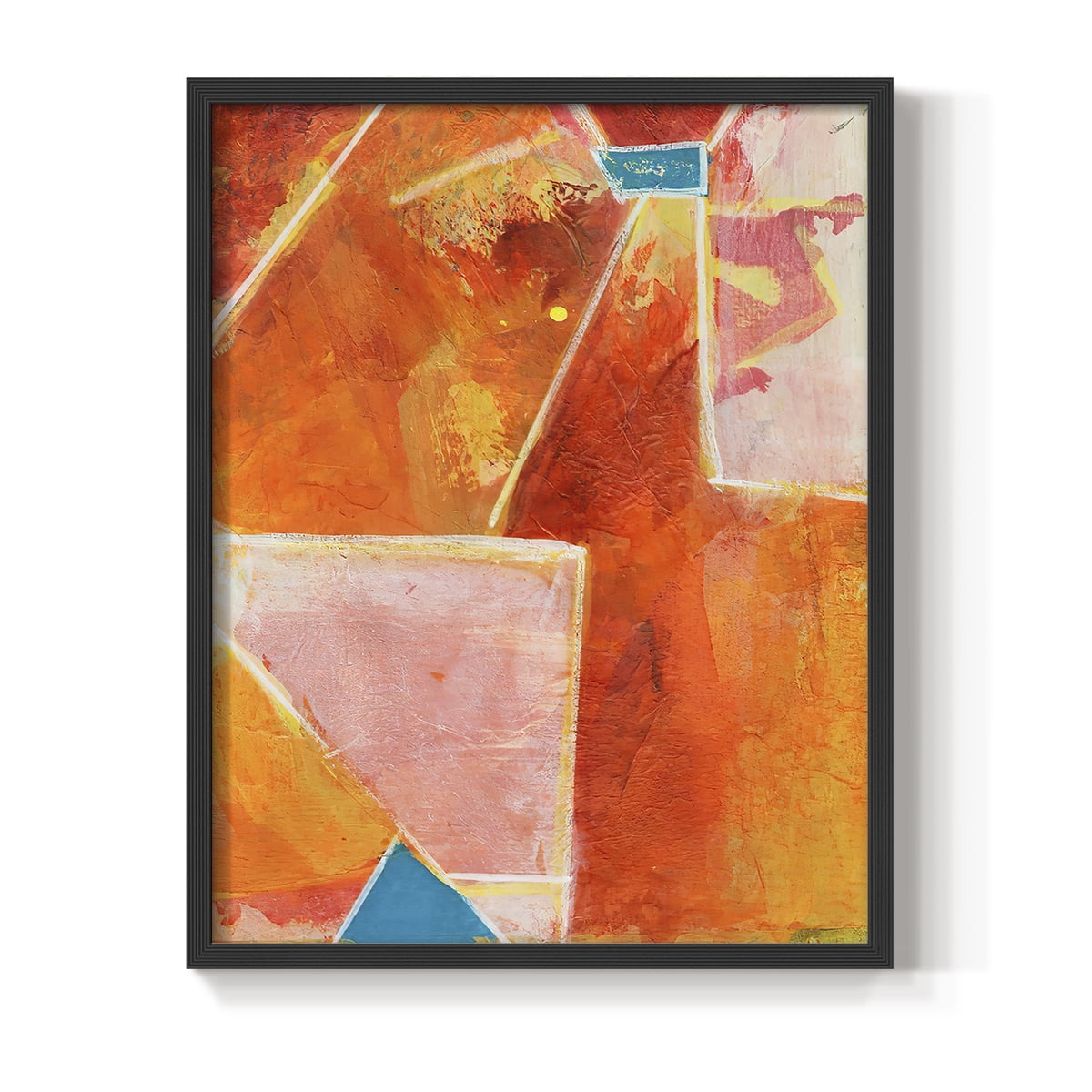 Primary Connection V in Black Solid Wood 16 x 20 Framed Print