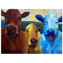 Primary Cowlers by Sean Parnell Wrapped Canvas Art Painting Print