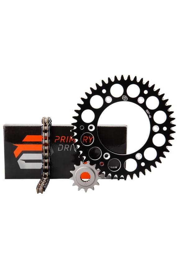 Chain and Sprocket Kit - Aluminum Rear/O-Ring Chain Black Rear Sprocket For Husqvarna FX 350 2017-2019