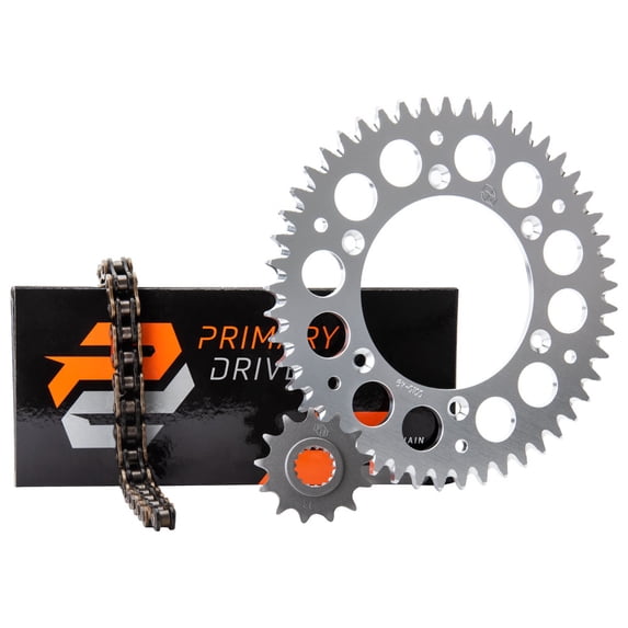 Primary Drive Alloy Kit & x-Ring Chain Silver Rear Sprocket for Honda Crf450L 2019-2020