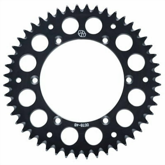 Primary Drive Rear Aluminum Sprocket 47 Tooth Black for Suzuki RM80 1989-2001