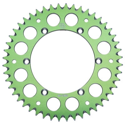 Primary Drive Rear Aluminum Sprocket 47 Tooth Green for Kawasaki KX500 1987-2004