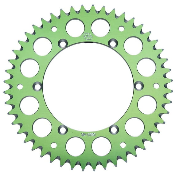 Primary Drive Rear Aluminum Sprocket 48 Tooth Green for Kawasaki KX125 1985-2005