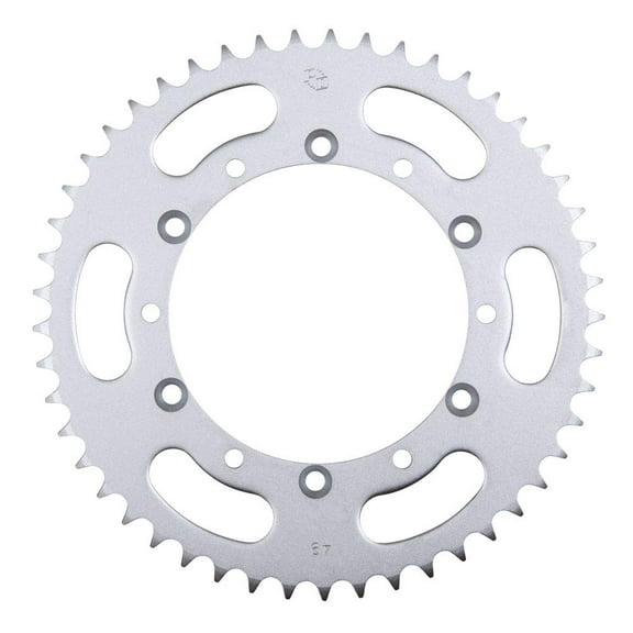 Primary Drive Rear Steel Sprocket 49 Tooth Silver for Kawasaki KLX250SF 2009-2010