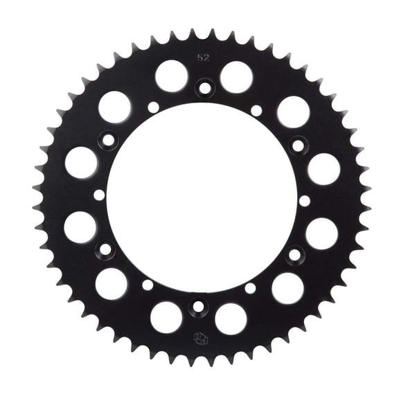 Primary Drive Rear Steel Sprocket 52 Tooth Black for Yamaha YZ100 1982-1983