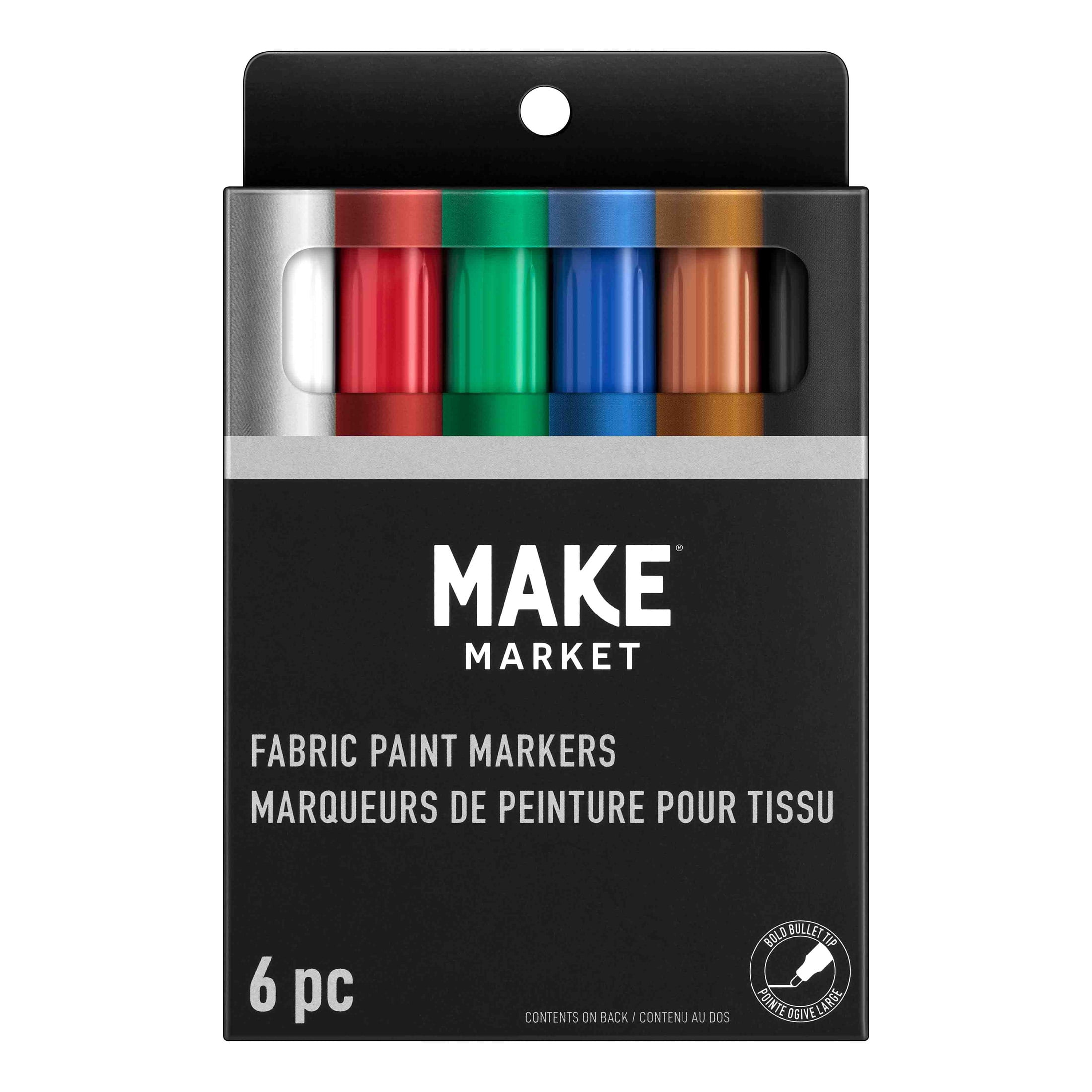 Primary Fabric Paint Marker Set by Make Market