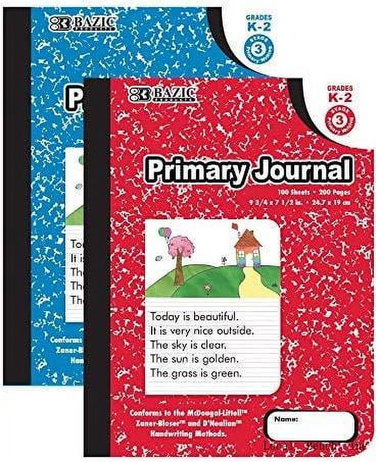 Primary Journal Composition Book Marble, 100 Sheet Drawing Writing