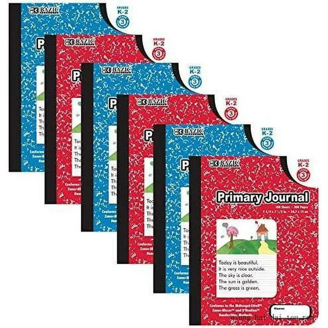 Primary Journal Composition Book Marble, 100 Sheet Drawing Writing