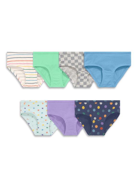 Kids Bikini 7 Pack In Fall Mix