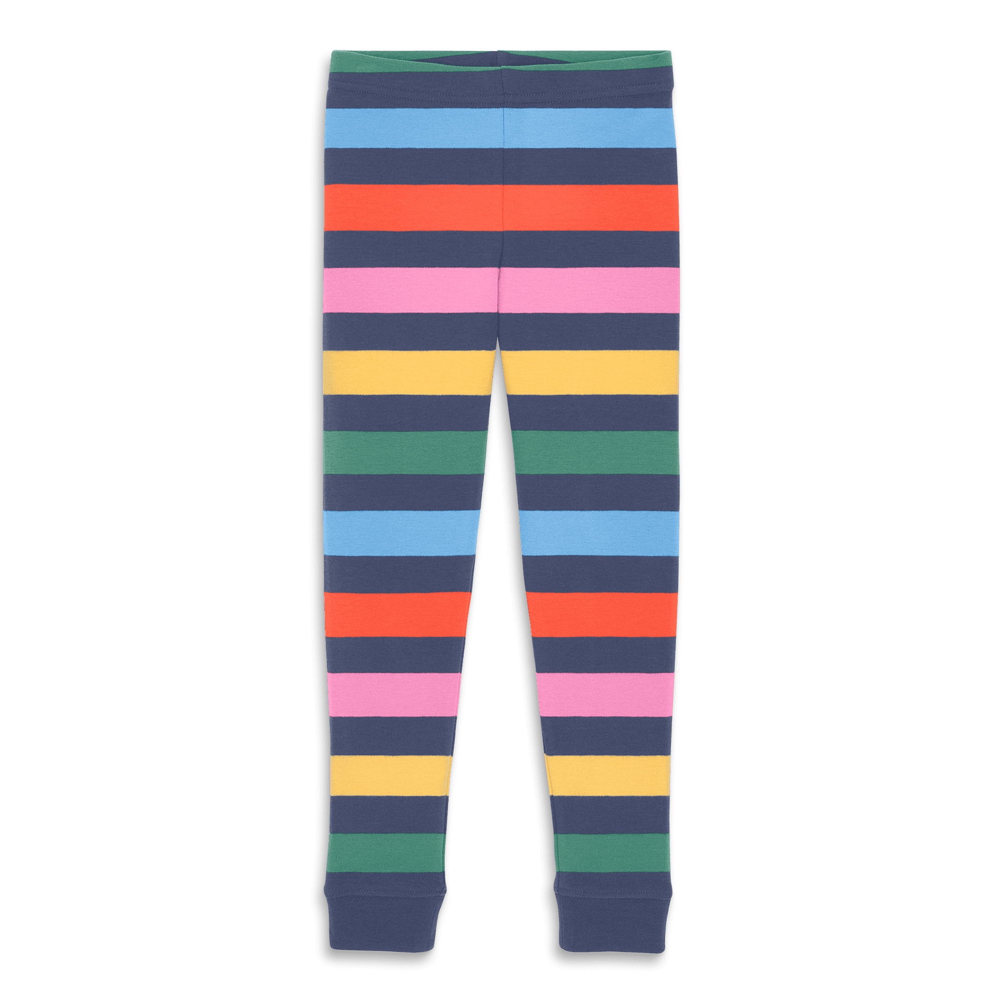 17 Sign Striped Primary Kids Organic Pj Pant In Rainbow Stripe - Walmart.com