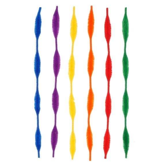 Primary Mix Wave Chenille Pipe Cleaners by Creatology 13mm x 12" Wavy Craft Stems in Bright Assorted Colors for Kids' Crafts & DIY Projects - 24 Pack