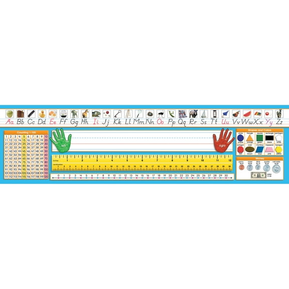 North Star Teacher Resources Primary Modern Manuscript Counting 1-120 Desk Plate, Pack of 36