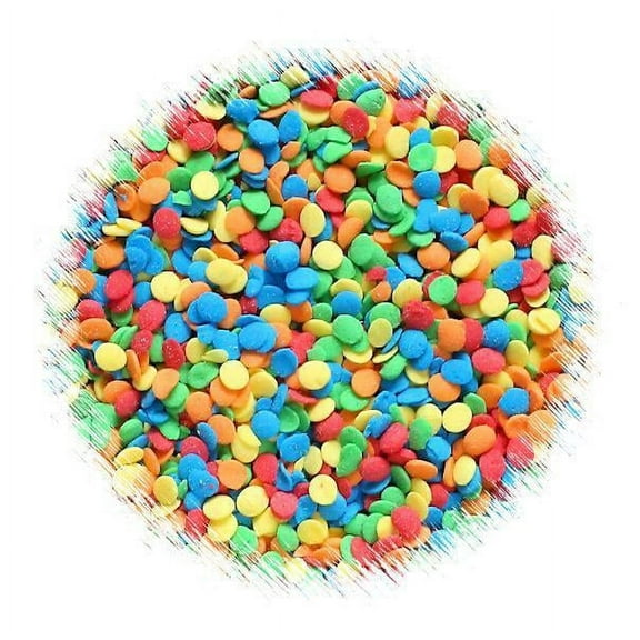 Primary Quin Confetti Sprinkles, Cake, Cookie, Donut, Cakepop Toppings, 6 oz.