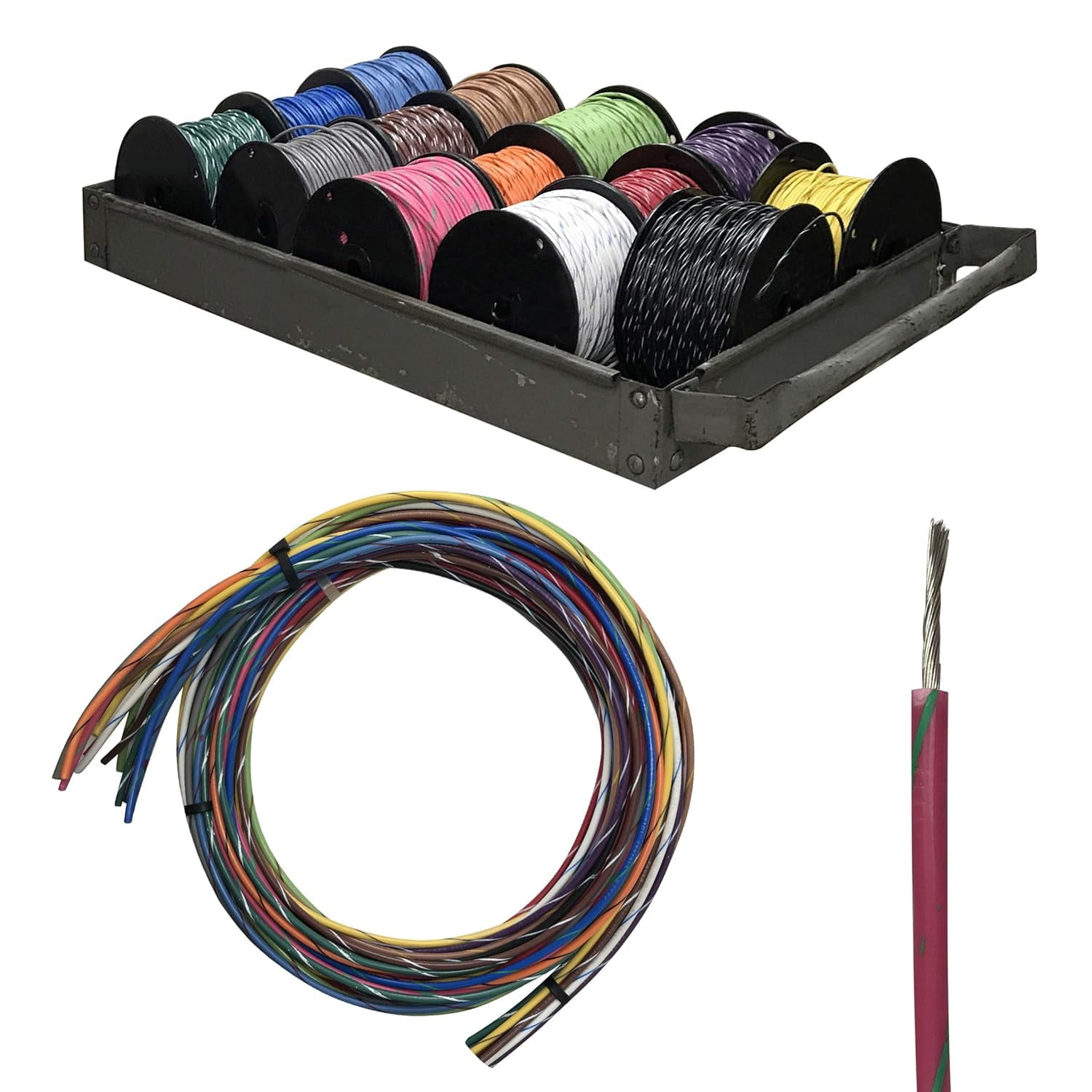 Primary Tracer Marine Tinned Copper 14 AWG Gauge X 25 FT Coil Black