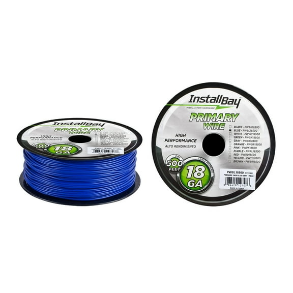 Primary Wire 18 Gauge Blue Coil of 500 feet