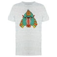 thumbnail image 1 of Primate Head With Tribal Art T-Shirt Men -Image by Shutterstock, Male x-Large, 1 of 2