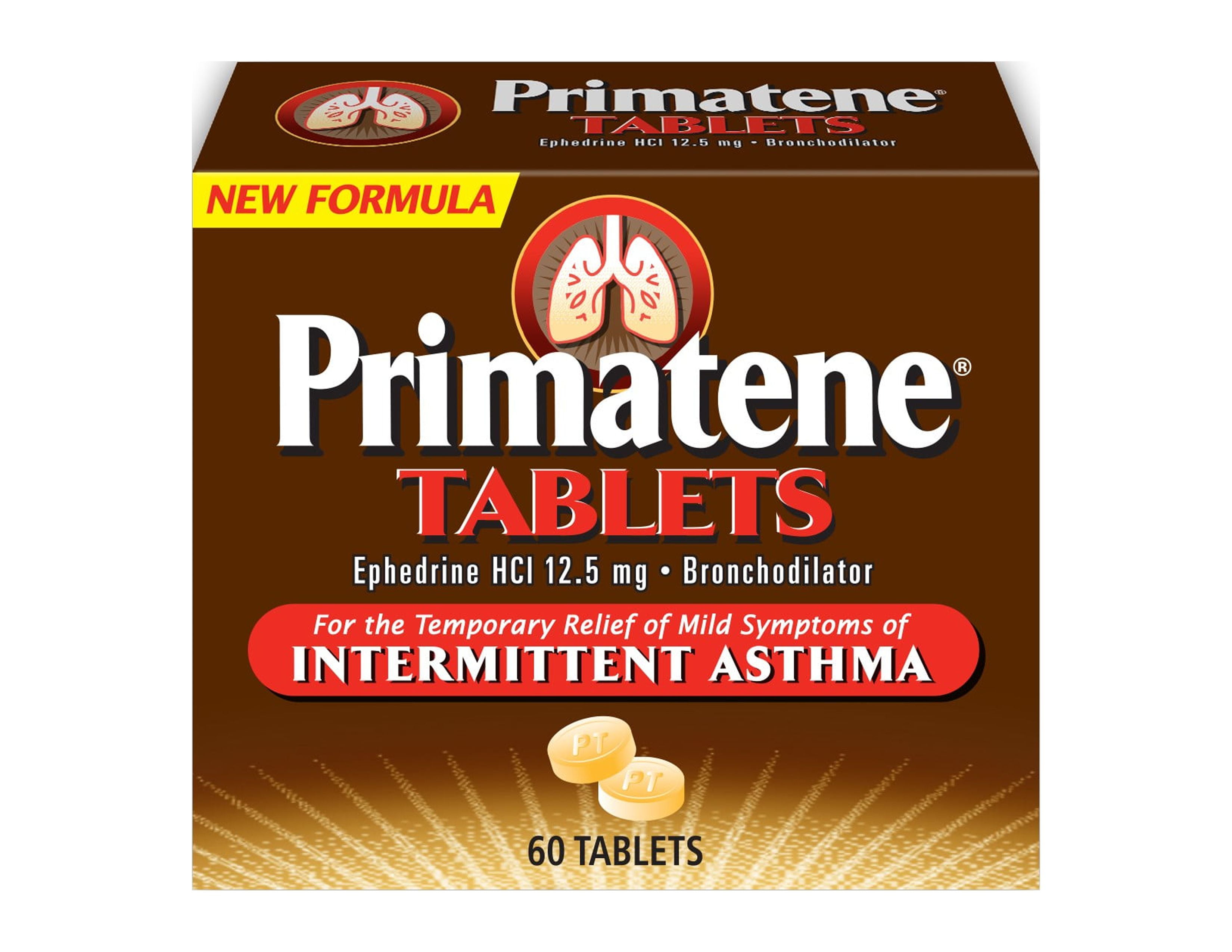 Primatene Tablets, Mild Asthma Relief, 60 Count