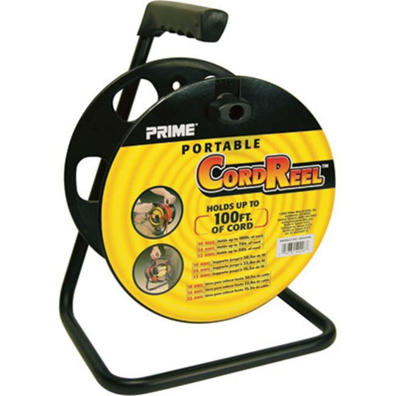 Prime 162532 Wire & Cable Portable Cord Reel Storage with Metal Stand -  Model No. CR003000 