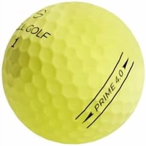 Prime 4.0 Golf Ball - Yellow- 4-Piece Construction, High-Speed Core Design for Mid to High-Swing Players, Superior Distance with Greenside Spin Control$$Sport & Recreation Other