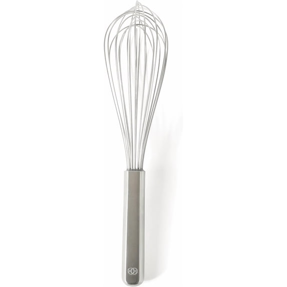 Prime 8-Inch Balloon Whisk, Stainless Steel Kitchen Whisk for Eggs, Batter & Small Batch Mixing, Heavy-Gauge Wire Whip with Weighted Handle for Control
