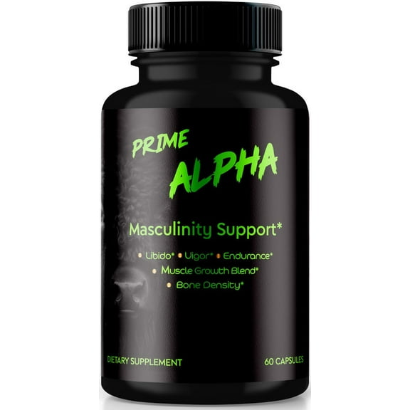 Prime Alpha Pills, Official Prime Alpha Max, All Natural Supplement to Support Lasting Energy and Overall Health, PrimeAlpha Reviews (60 Capsules)