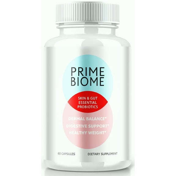 Prime Biome Capsules - Skin and Gut Health Probiotic Support (60 Capsules)
