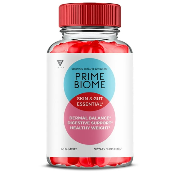 Prime Biome Gummies PrimeBiome Skin & Gut Supplement (60 Gummies)