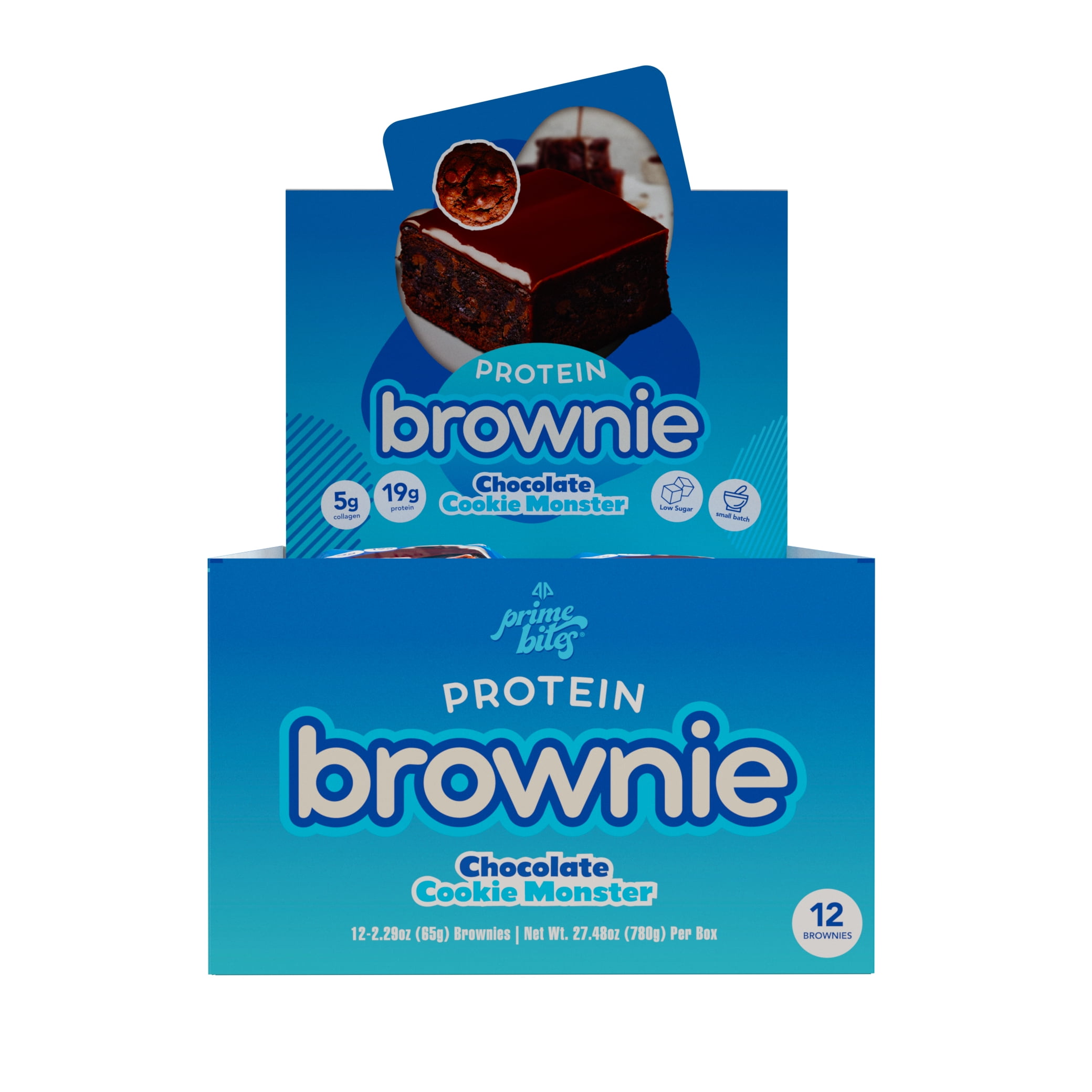 Prime Bites Protein Brownie Chocolate Cookie Monster (12 ct