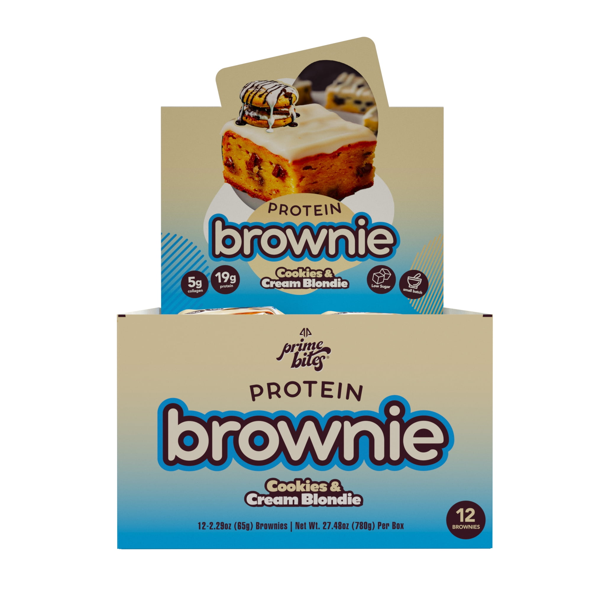 Prime Bites Protein Brownies Cookies & Cream Blondie (12ct