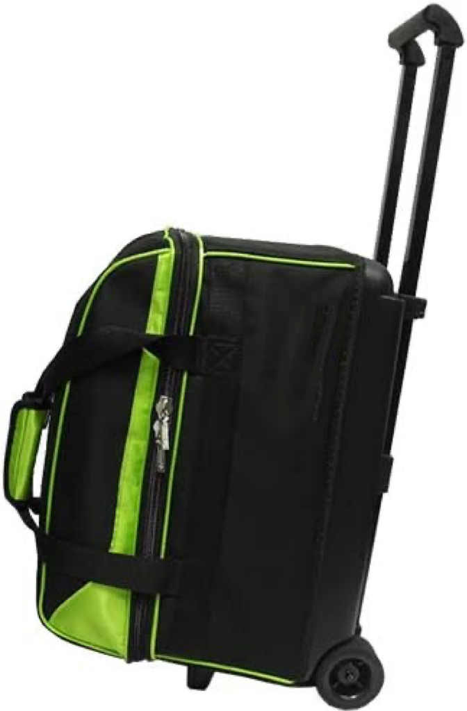 Prime Bowling Bag 2 Ball, Double Roller for Bowling Shoes (Up To US
