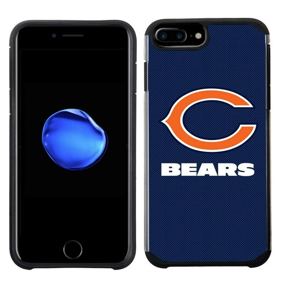 Prime Brands Group Cell Phone Case for Apple iPhone 8 Plus/iPhone 7 Plus/iPhone 6S Plus/iPhone 6 Plus - NFL Licensed Chicago Bears Textured Solid Color