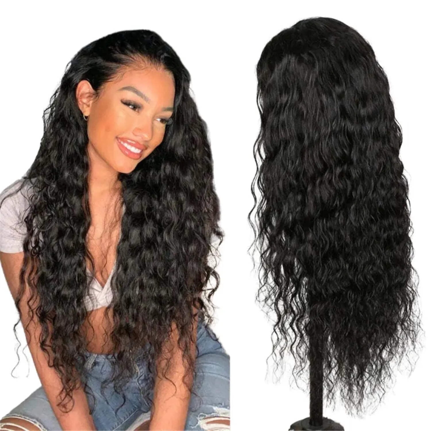 Prime Collection 100% Brazilian Human Hair Wig - Deep Wave