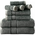 thumbnail image 1 of Prime Collections Ultra Soft Luxury Bamboo Cotton Bath Towel Set 8 Piece Towels 600 GSM 2 Bath Towels 2 Hand Towels and 4 Washcloths, 1 of 7