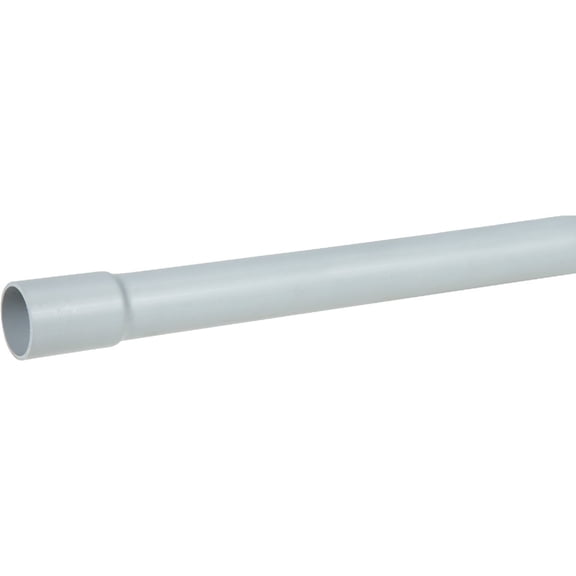 Prime Conduit 3" Schedule 40 PVC Conduit - Bell End - 10' Length, Gray