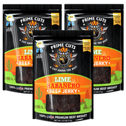 Prime Cuts Lime Habanero Beef Jerky | USDA Prime Brisket | Citrus and Fiery Heat Fusion | High-Protein, Low-Carb Snack | No Artificial Preservatives | Bold Flavor Adventure | Made in the USA