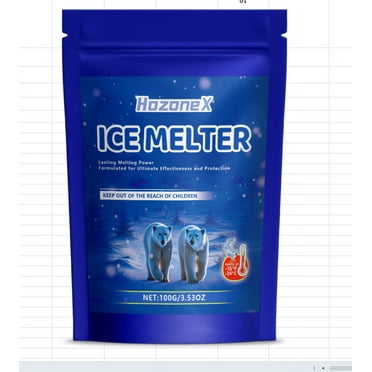 Prime Day Deals! Lssam Pet Safe Ice Melt for Concrete & Sidewalks - Calcium Chloride Deicer Salt-Free Formula, Fast-Acting Snow Melter Effective to -25°F for Driveway & Walkway
